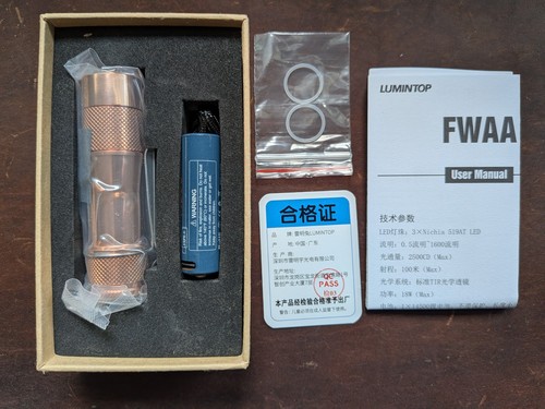 Lumintop copper fwaa - lumintop, (1600l